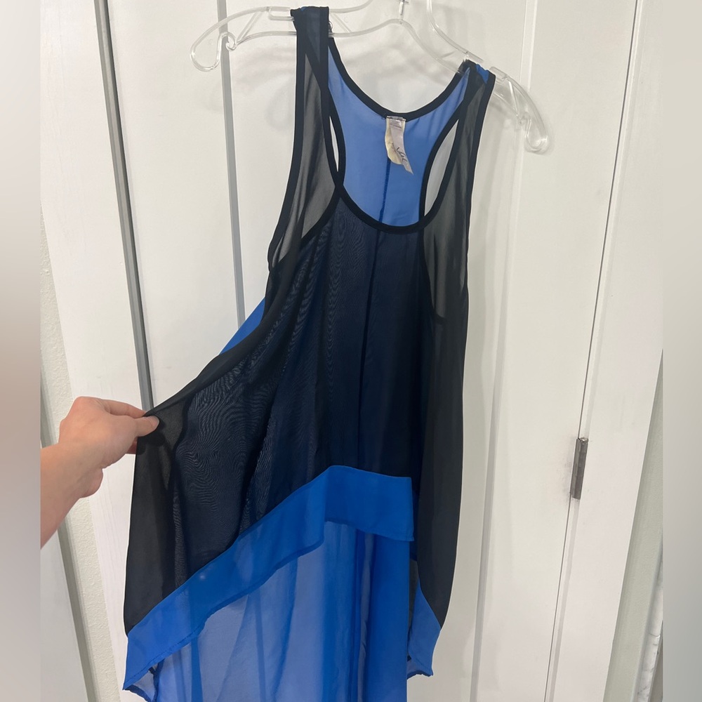 Sheer Hi-low Racerback Tank